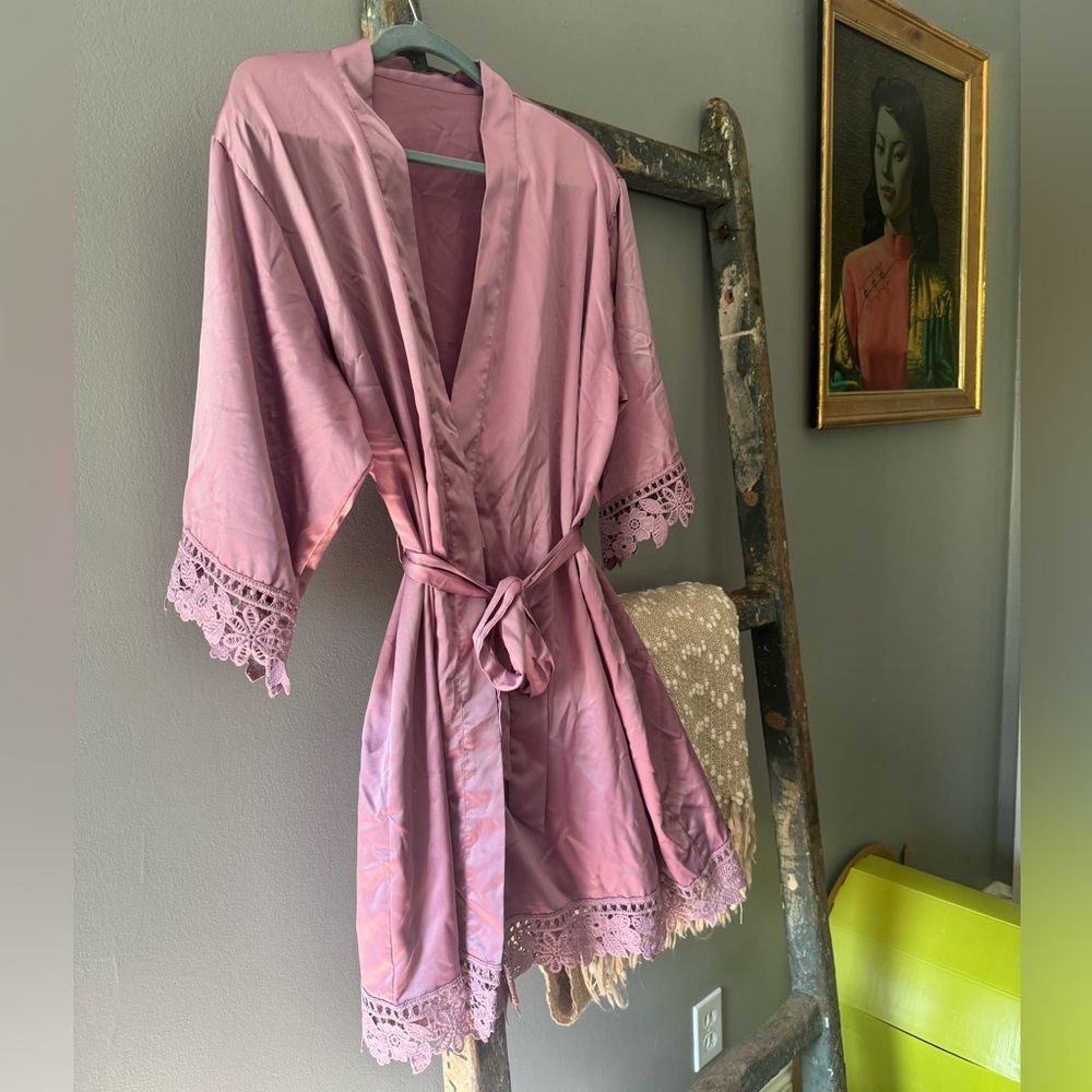 Silky summer robe